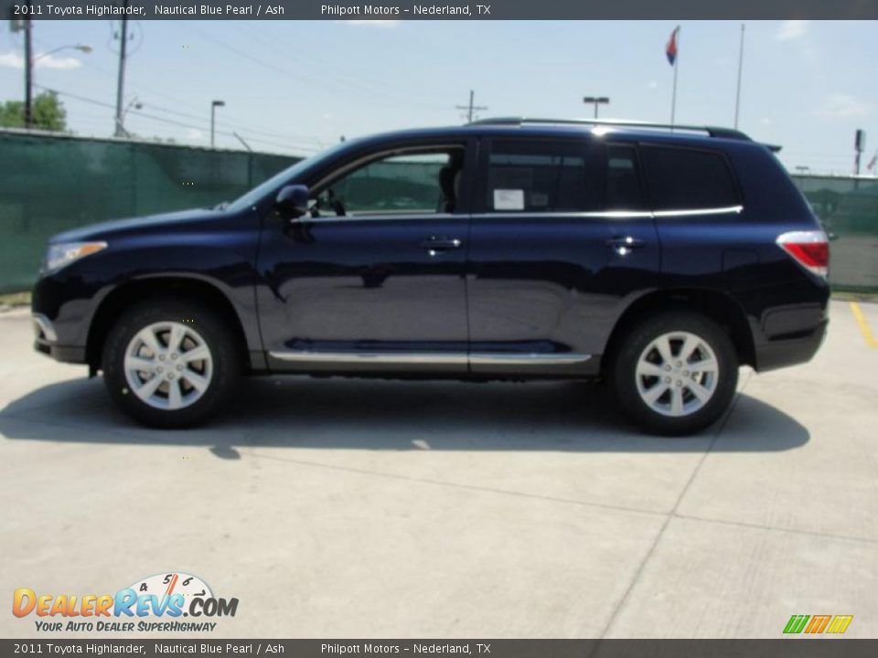 2011 Toyota Highlander Nautical Blue Pearl / Ash Photo #6