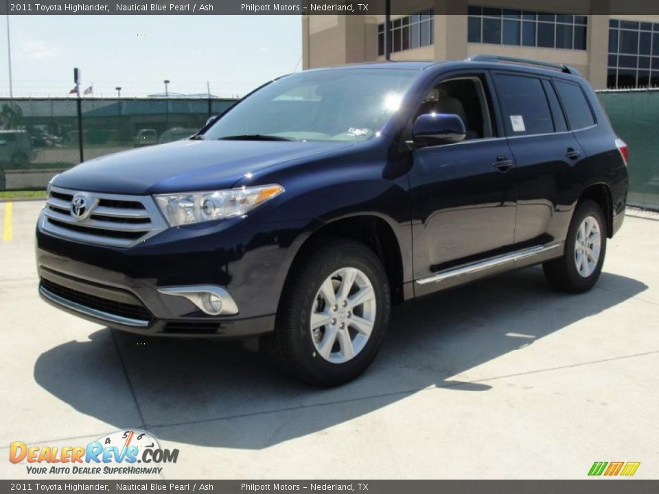 2011 Toyota Highlander Nautical Blue Pearl / Ash Photo #7