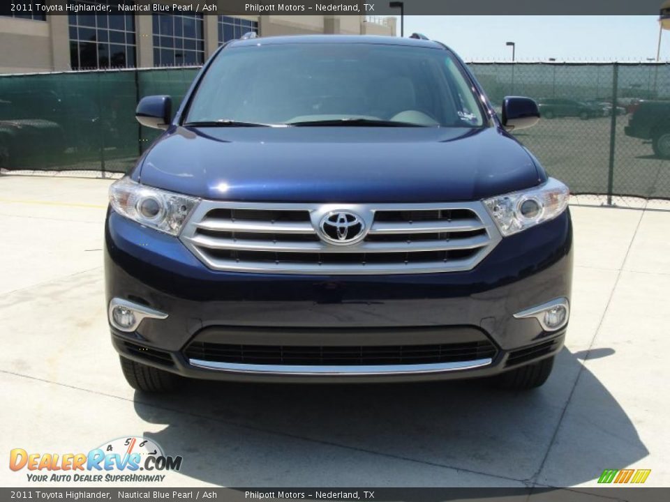 2011 Toyota Highlander Nautical Blue Pearl / Ash Photo #8