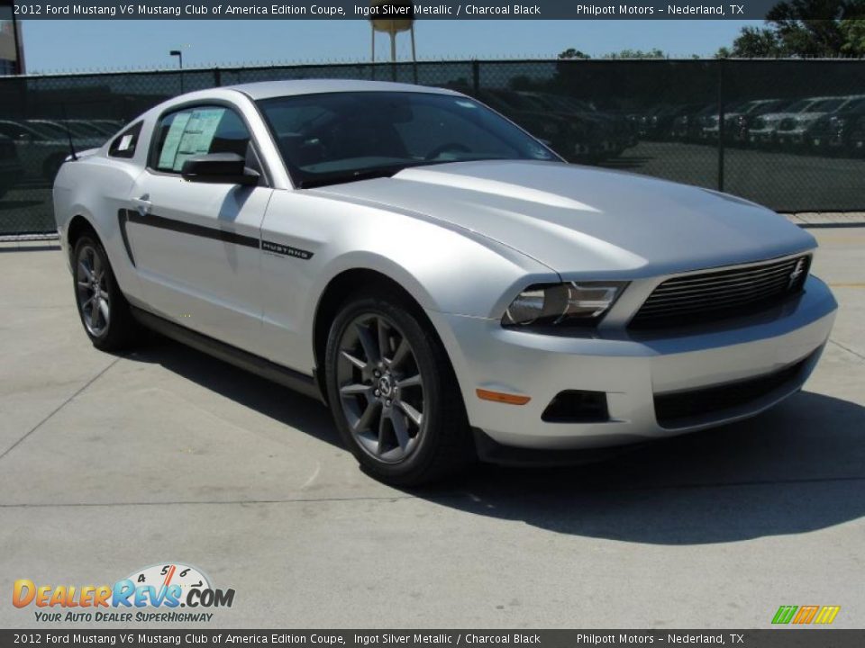 2012 Ford Mustang V6 Mustang Club of America Edition Coupe Ingot Silver Metallic / Charcoal Black Photo #1