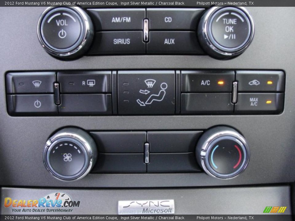 Controls of 2012 Ford Mustang V6 Mustang Club of America Edition Coupe Photo #31
