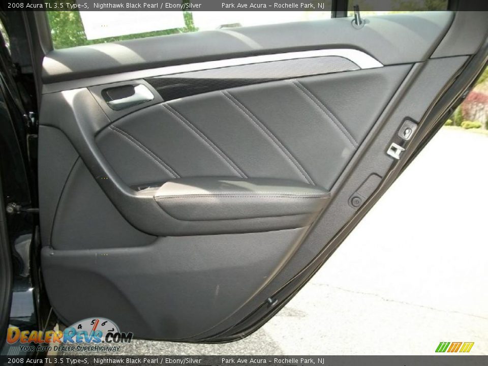 2008 Acura TL 3.5 Type-S Nighthawk Black Pearl / Ebony/Silver Photo #22