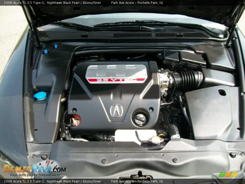 2008 Acura TL 3.5 Type-S Nighthawk Black Pearl / Ebony/Silver Photo #27