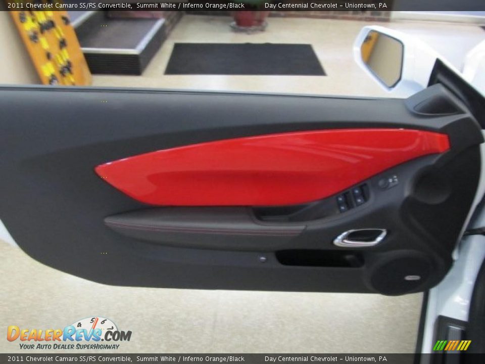 2011 Chevrolet Camaro SS/RS Convertible Summit White / Inferno Orange/Black Photo #13