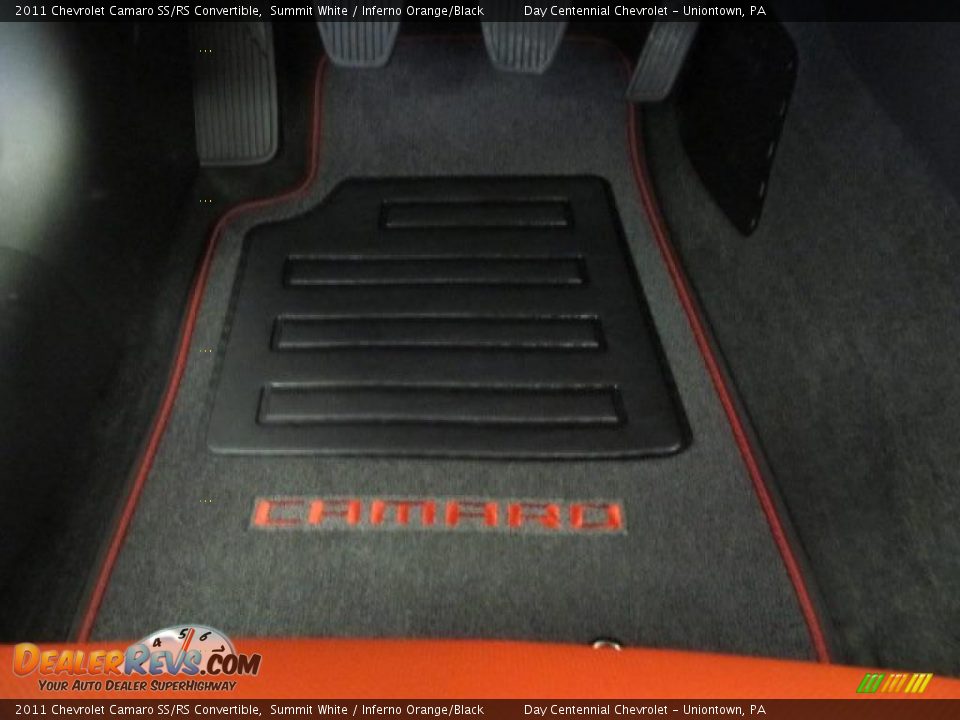 Inferno Orange/Black Interior - 2011 Chevrolet Camaro SS/RS Convertible Photo #15