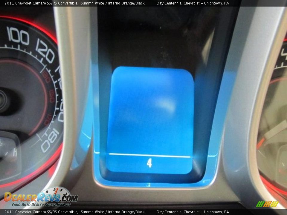2011 Chevrolet Camaro SS/RS Convertible Summit White / Inferno Orange/Black Photo #20