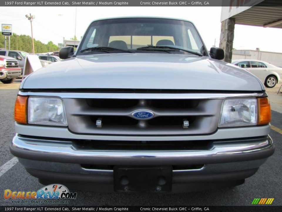 1997 Ford Ranger XLT Extended Cab Silver Metallic / Medium Graphite Photo #2