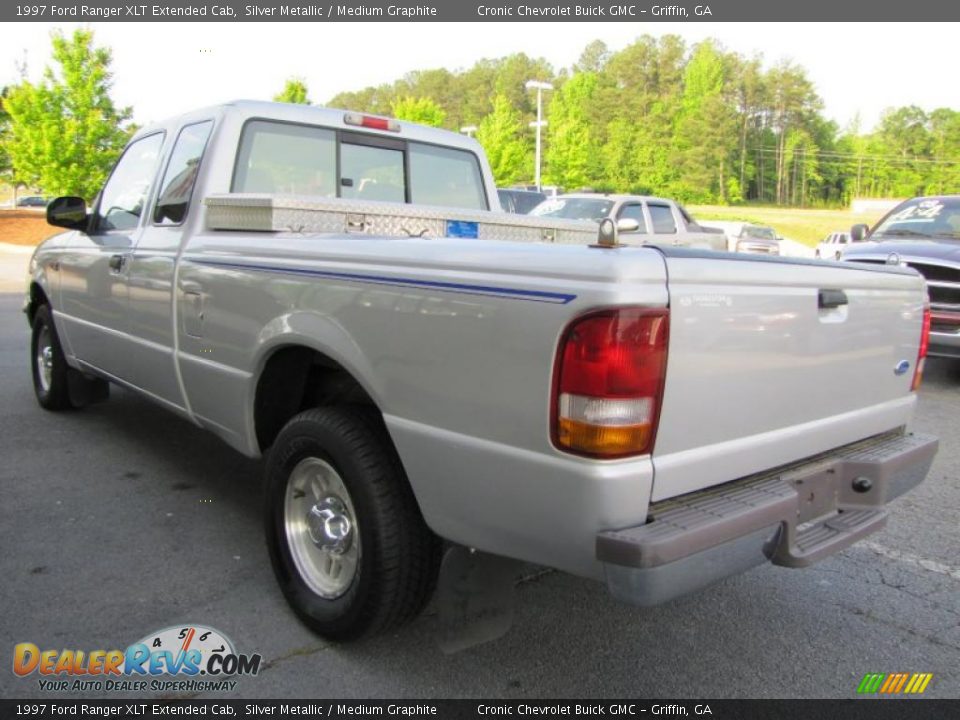 1997 Ford Ranger XLT Extended Cab Silver Metallic / Medium Graphite Photo #5