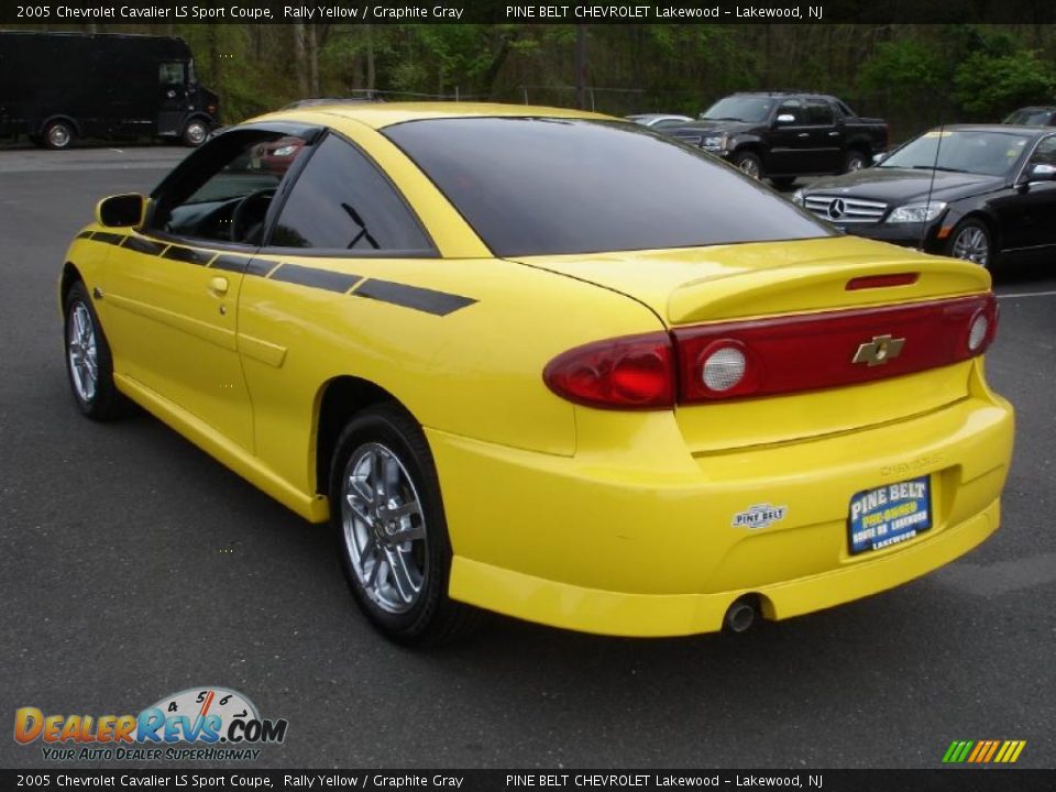 2005 Chevrolet Cavalier LS Sport Coupe Rally Yellow / Graphite Gray Photo #6