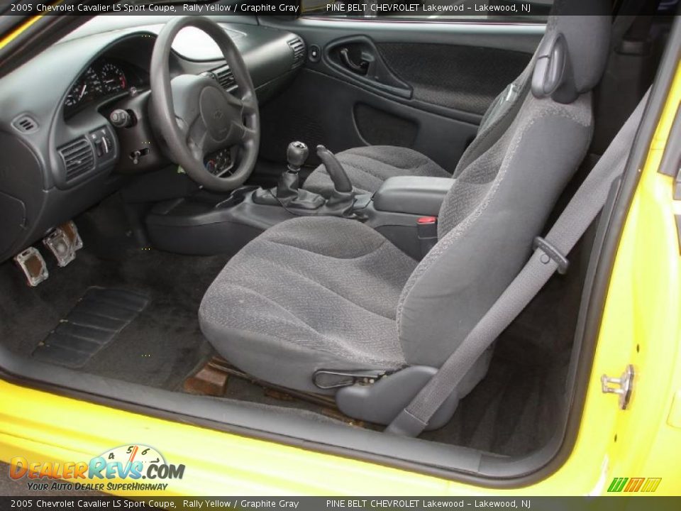 Graphite Gray Interior 2005 Chevrolet Cavalier Ls Sport