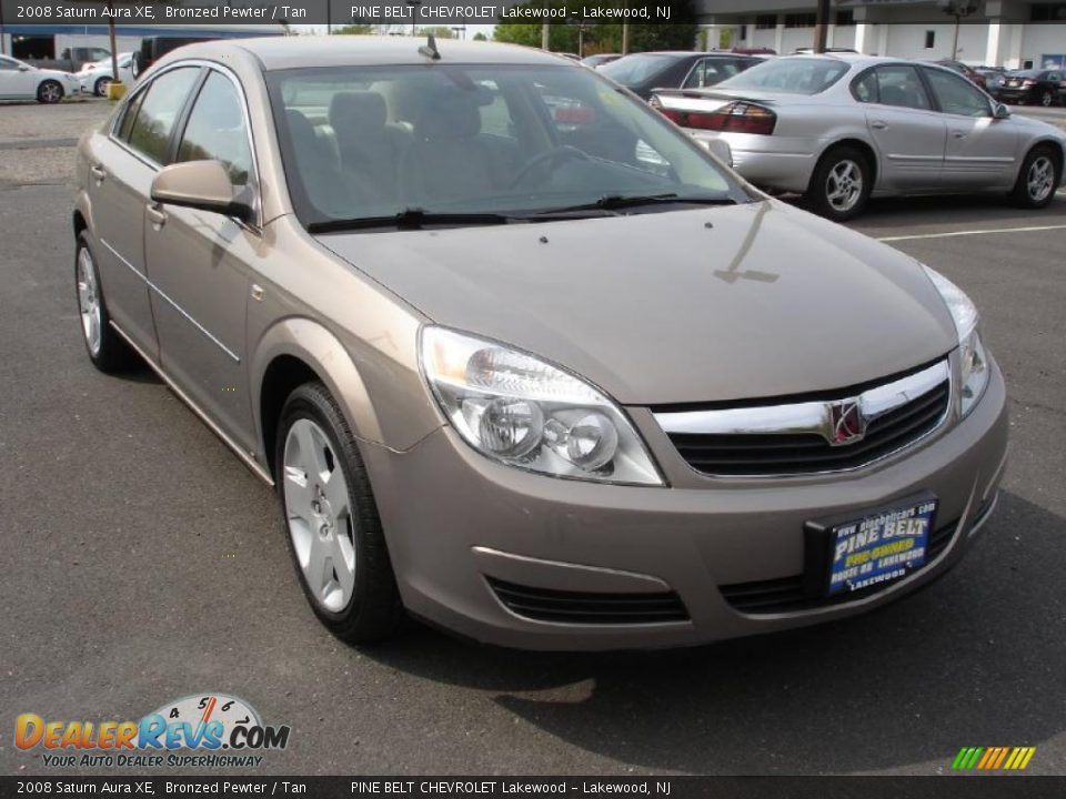 2008 Saturn Aura XE Bronzed Pewter / Tan Photo #3