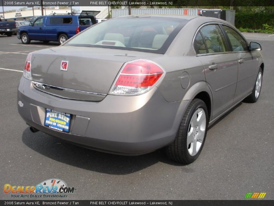 2008 Saturn Aura XE Bronzed Pewter / Tan Photo #4