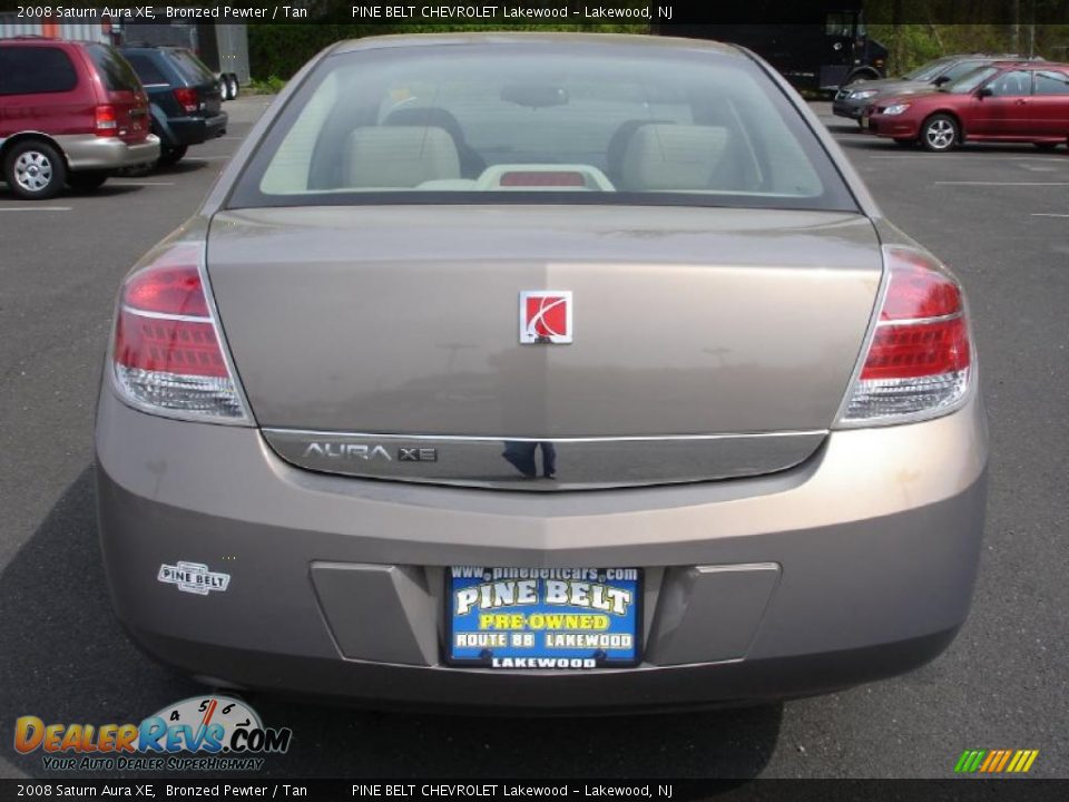 2008 Saturn Aura XE Bronzed Pewter / Tan Photo #5