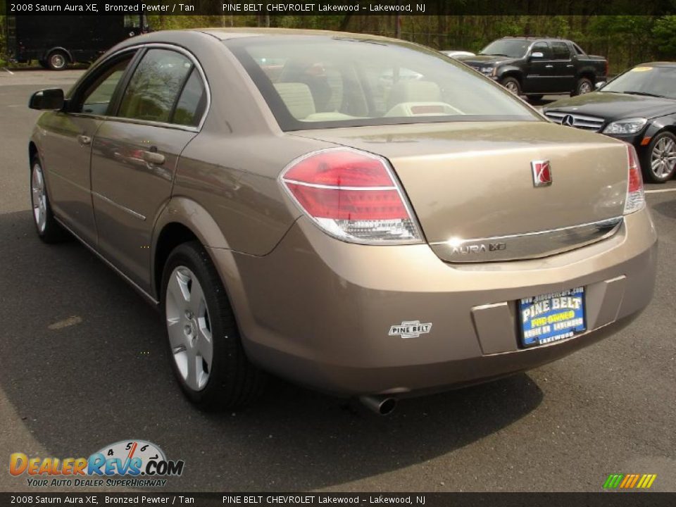 2008 Saturn Aura XE Bronzed Pewter / Tan Photo #6