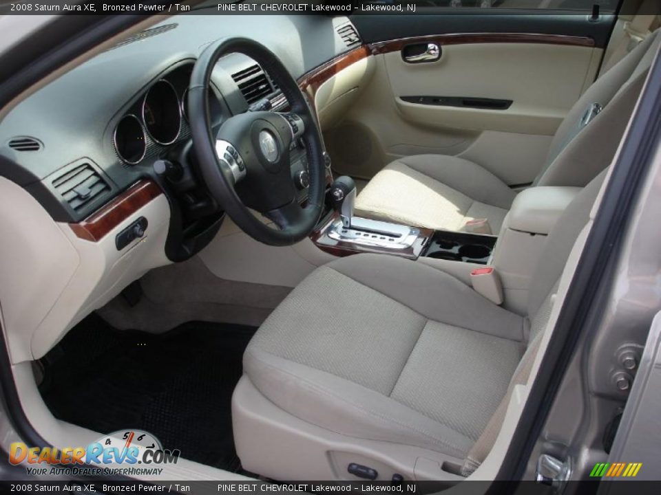 2008 Saturn Aura XE Bronzed Pewter / Tan Photo #10