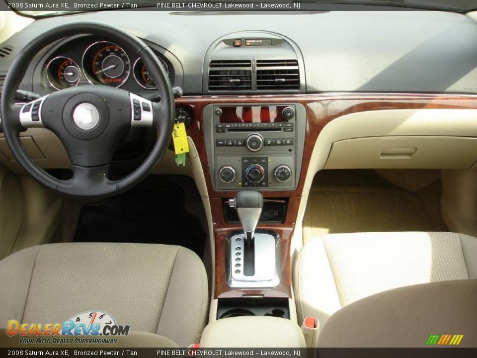 2008 Saturn Aura XE Bronzed Pewter / Tan Photo #12