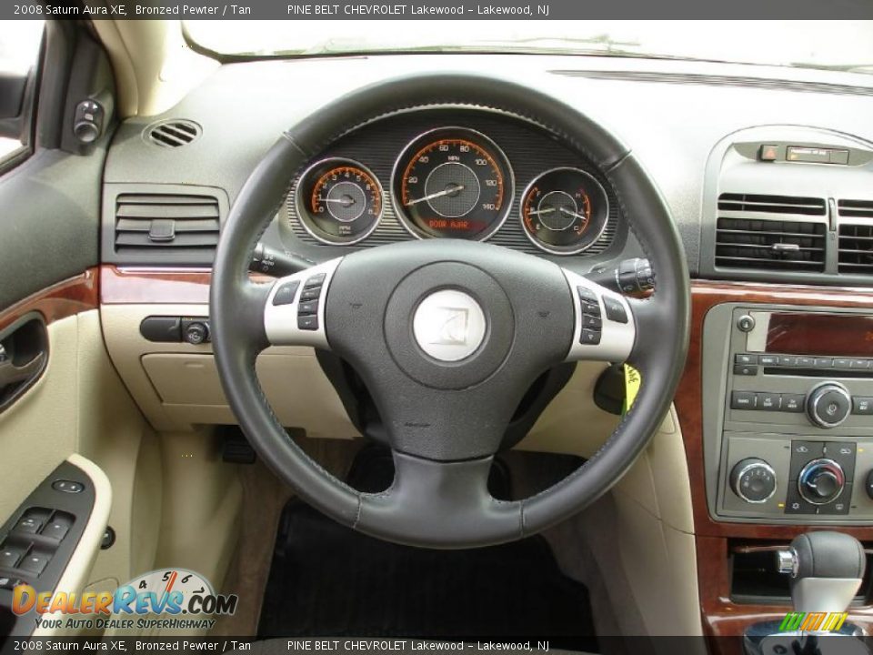 2008 Saturn Aura XE Bronzed Pewter / Tan Photo #13
