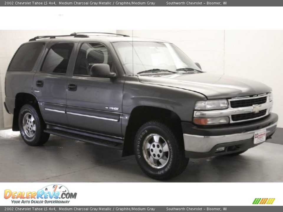 2002 Chevrolet Tahoe LS 4x4 Medium Charcoal Gray Metallic / Graphite/Medium Gray Photo #1