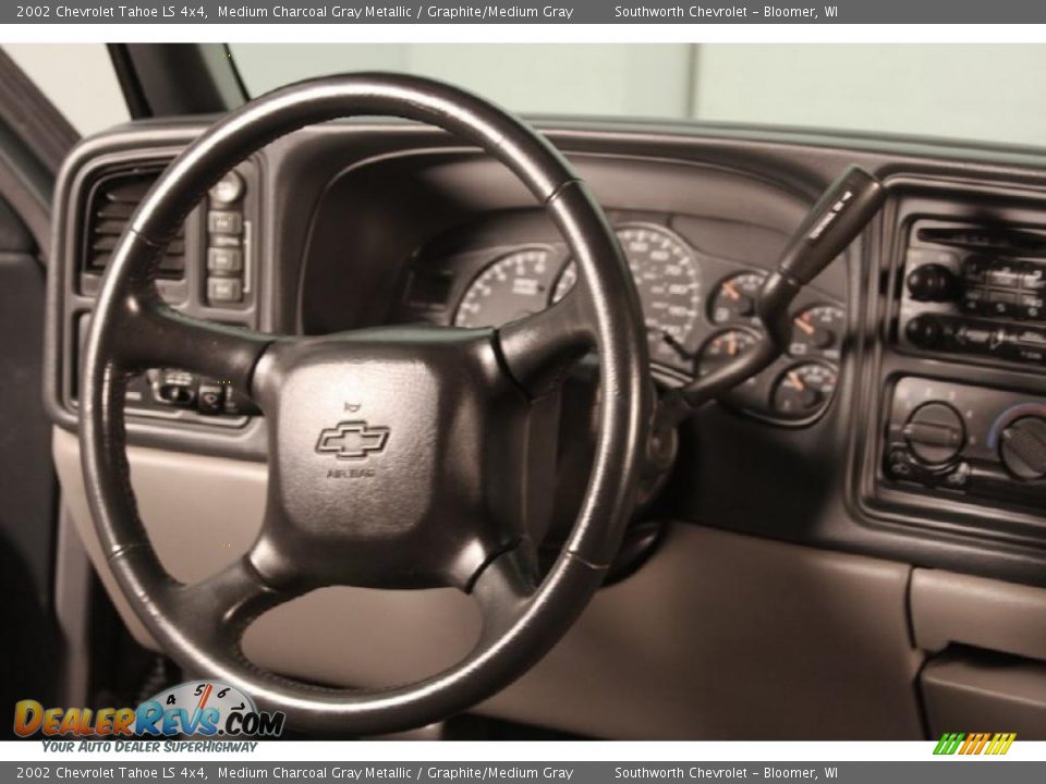 2002 Chevrolet Tahoe LS 4x4 Medium Charcoal Gray Metallic / Graphite/Medium Gray Photo #12