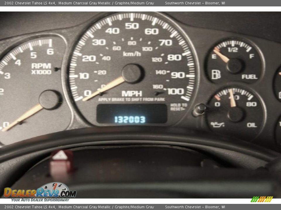 2002 Chevrolet Tahoe LS 4x4 Medium Charcoal Gray Metallic / Graphite/Medium Gray Photo #13