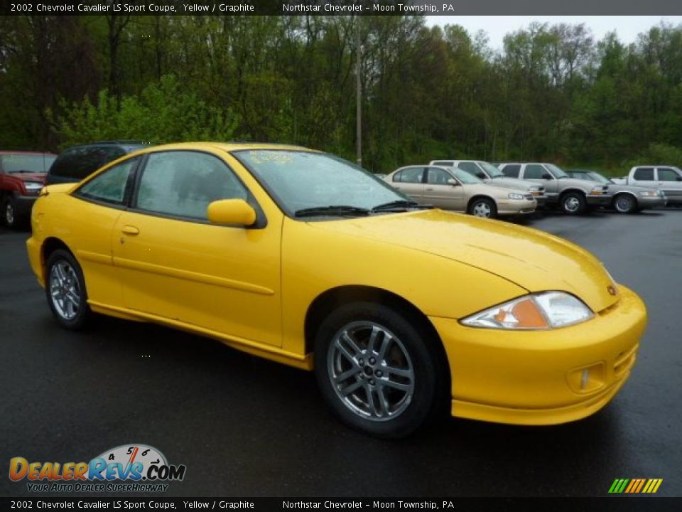 Yellow 2002 Chevrolet Cavalier Ls Sport Coupe Photo #1 