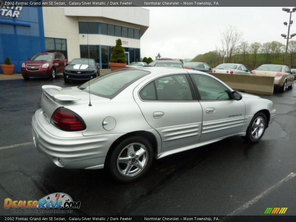 2002 Pontiac Grand Am SE Sedan Galaxy Silver Metallic / Dark Pewter Photo #10