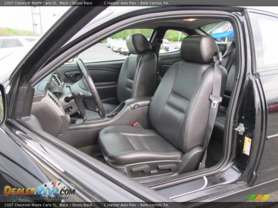 Ebony Black Interior - 2007 Chevrolet Monte Carlo SS Photo #17