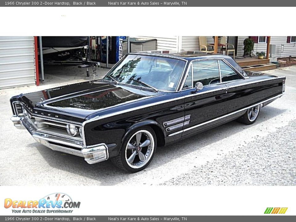 Black 1966 Chrysler 300 2-Door Hardtop Photo #3