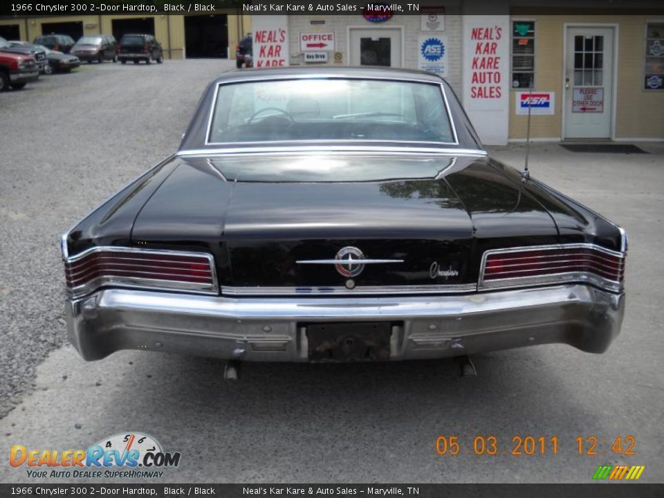 1966 Chrysler 300 2-Door Hardtop Black / Black Photo #12