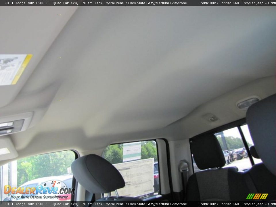 2011 Dodge Ram 1500 SLT Quad Cab 4x4 Brilliant Black Crystal Pearl / Dark Slate Gray/Medium Graystone Photo #18