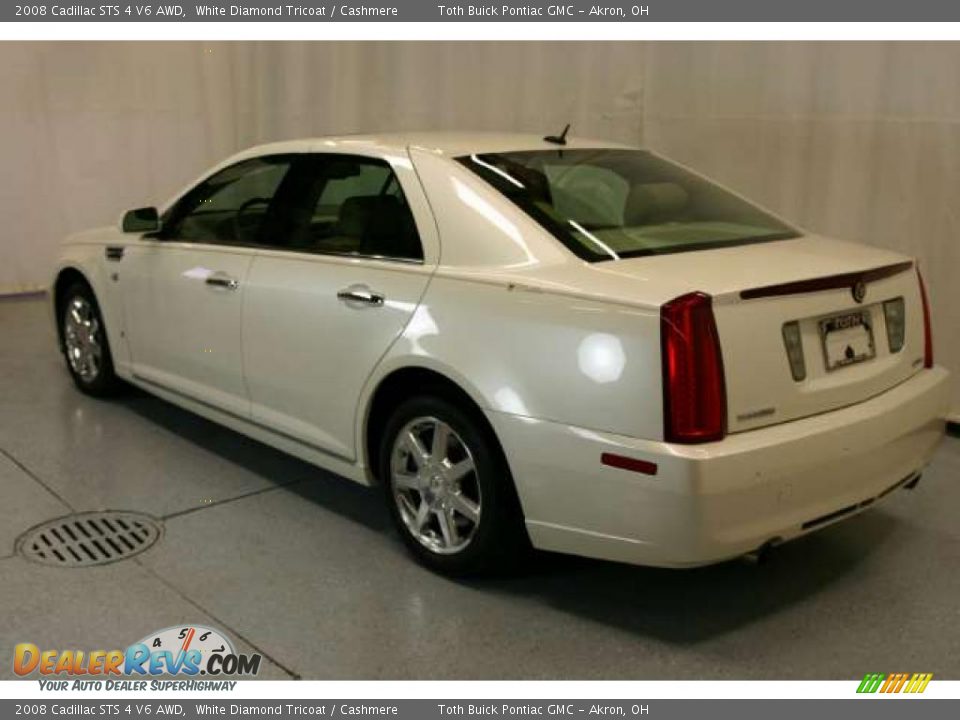 2008 Cadillac STS 4 V6 AWD White Diamond Tricoat / Cashmere Photo #21