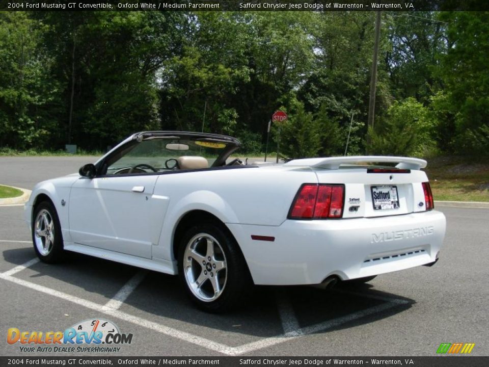 2004 Ford Mustang GT Convertible Oxford White / Medium Parchment Photo #7