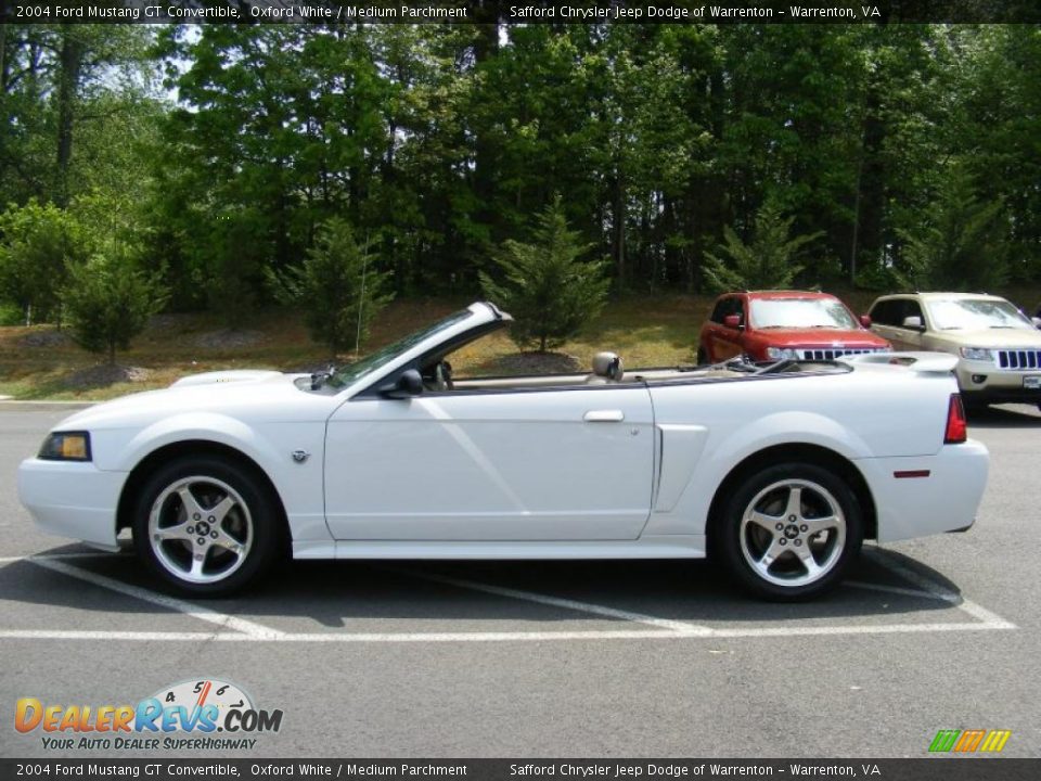 2004 Ford Mustang GT Convertible Oxford White / Medium Parchment Photo #8