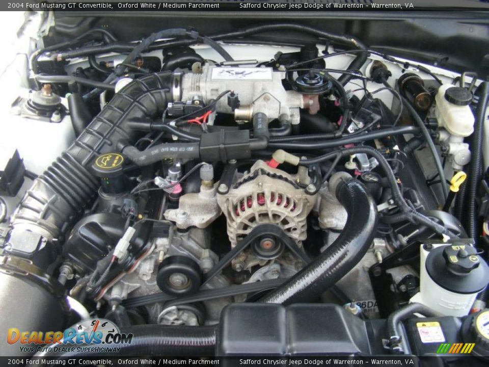 2004 Ford Mustang GT Convertible 4.6 Liter SOHC 16-Valve V8 Engine Photo #11