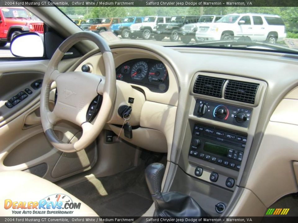 Medium Parchment Interior - 2004 Ford Mustang GT Convertible Photo #23