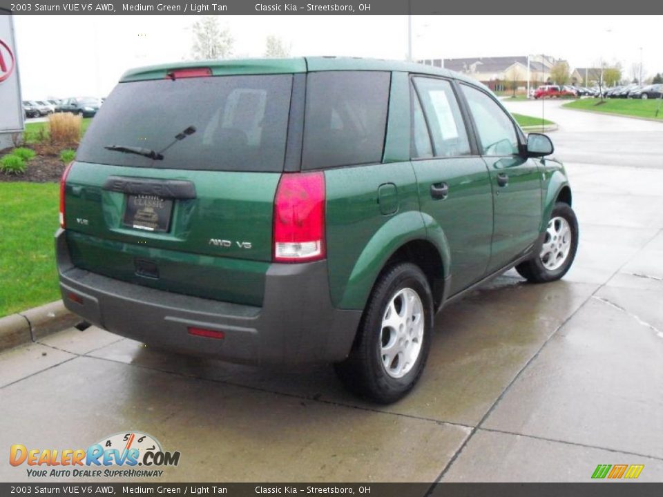 2003 Saturn VUE V6 AWD Medium Green / Light Tan Photo #3