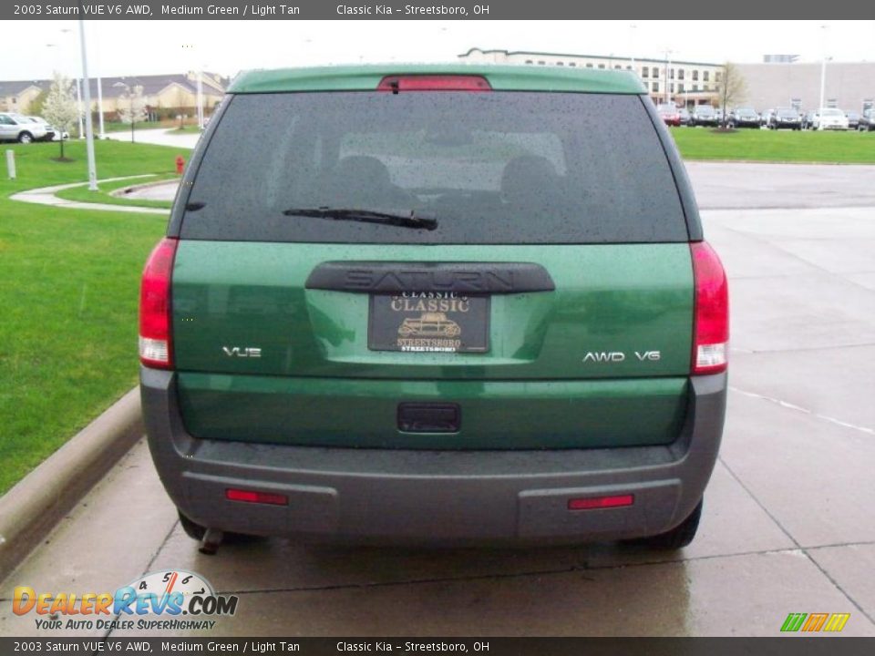 2003 Saturn VUE V6 AWD Medium Green / Light Tan Photo #4
