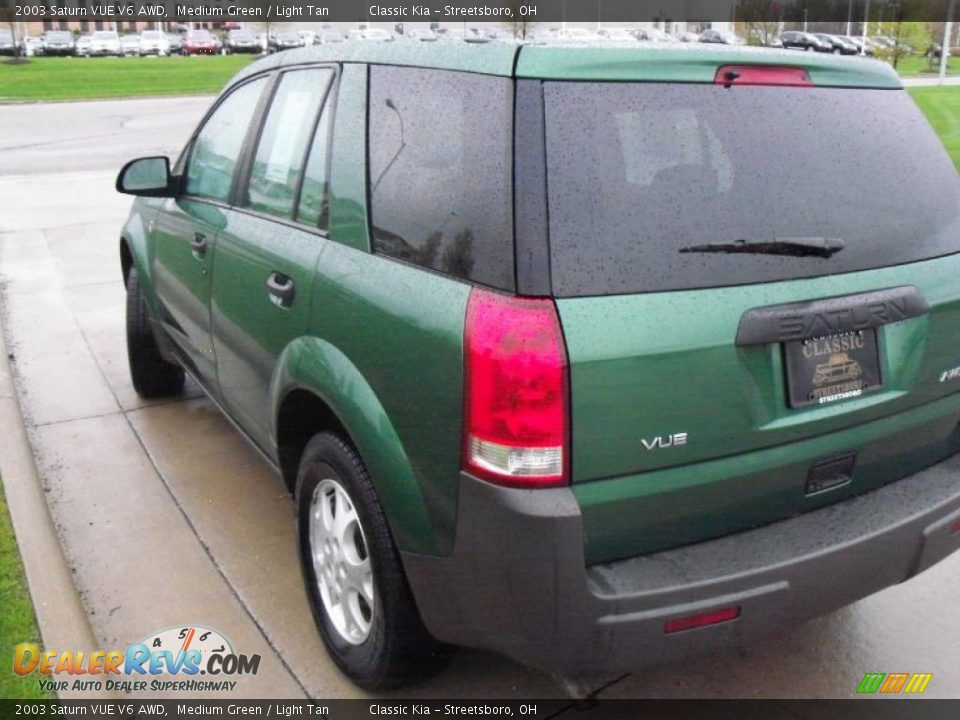 2003 Saturn VUE V6 AWD Medium Green / Light Tan Photo #5