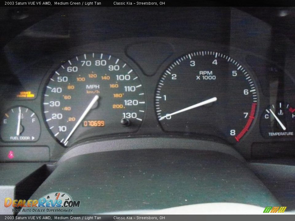 2003 Saturn VUE V6 AWD Medium Green / Light Tan Photo #12