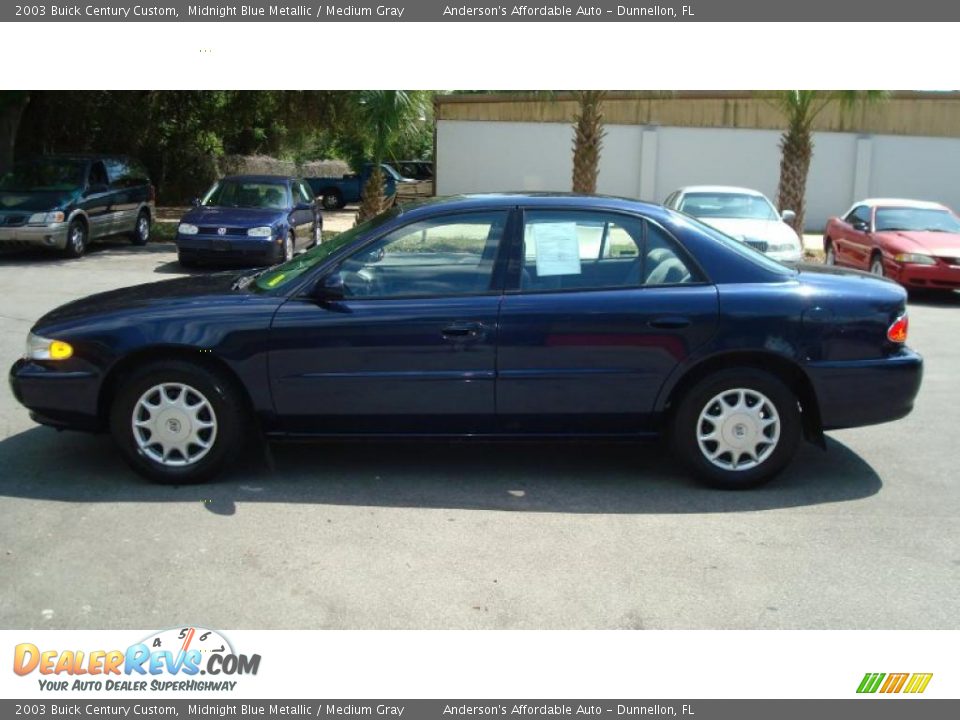 2003 Buick Century Custom Midnight Blue Metallic / Medium Gray Photo #6