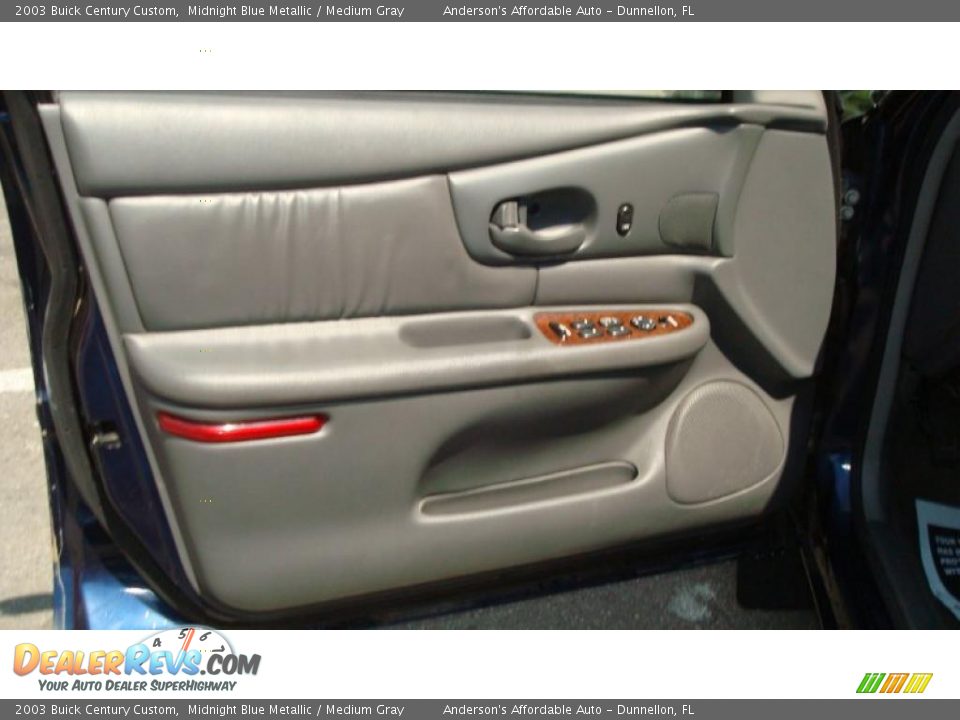 2003 Buick Century Custom Midnight Blue Metallic / Medium Gray Photo #9