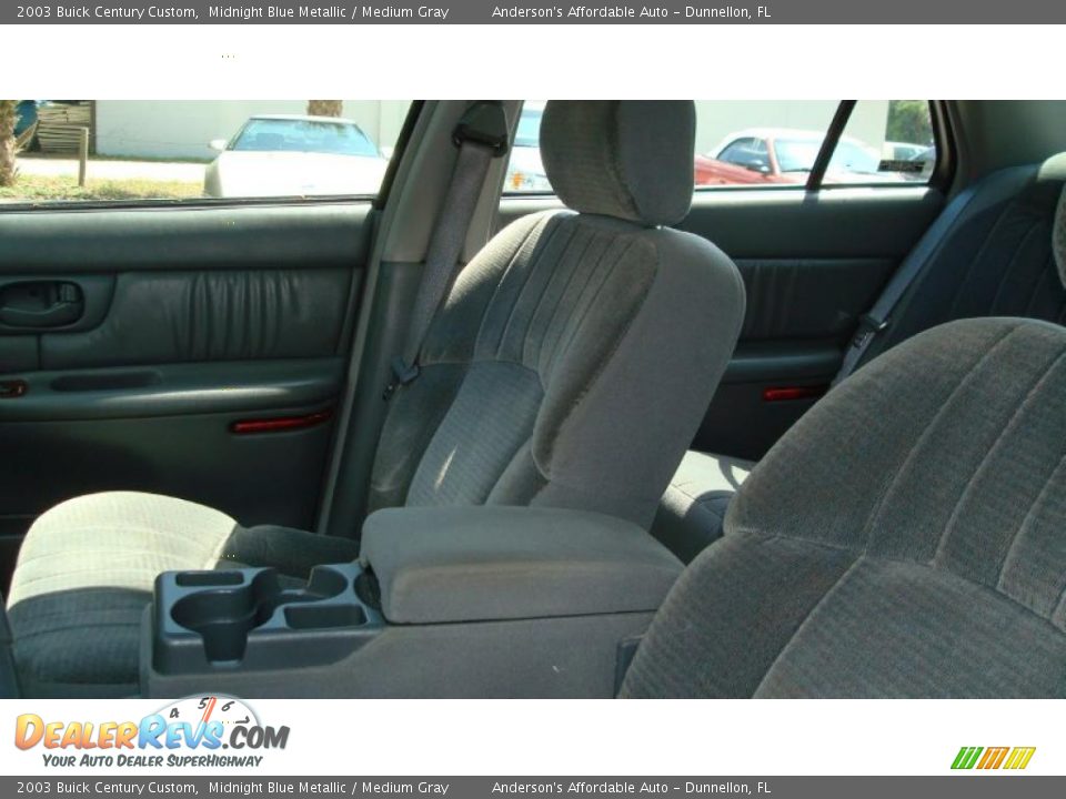 2003 Buick Century Custom Midnight Blue Metallic / Medium Gray Photo #11
