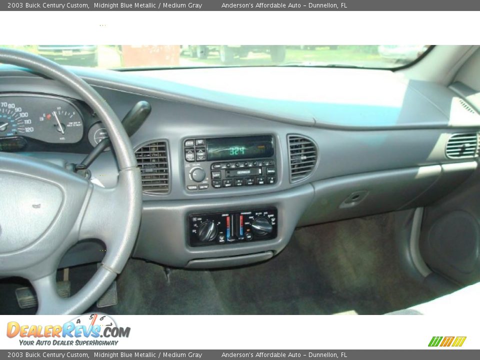 2003 Buick Century Custom Midnight Blue Metallic / Medium Gray Photo #13