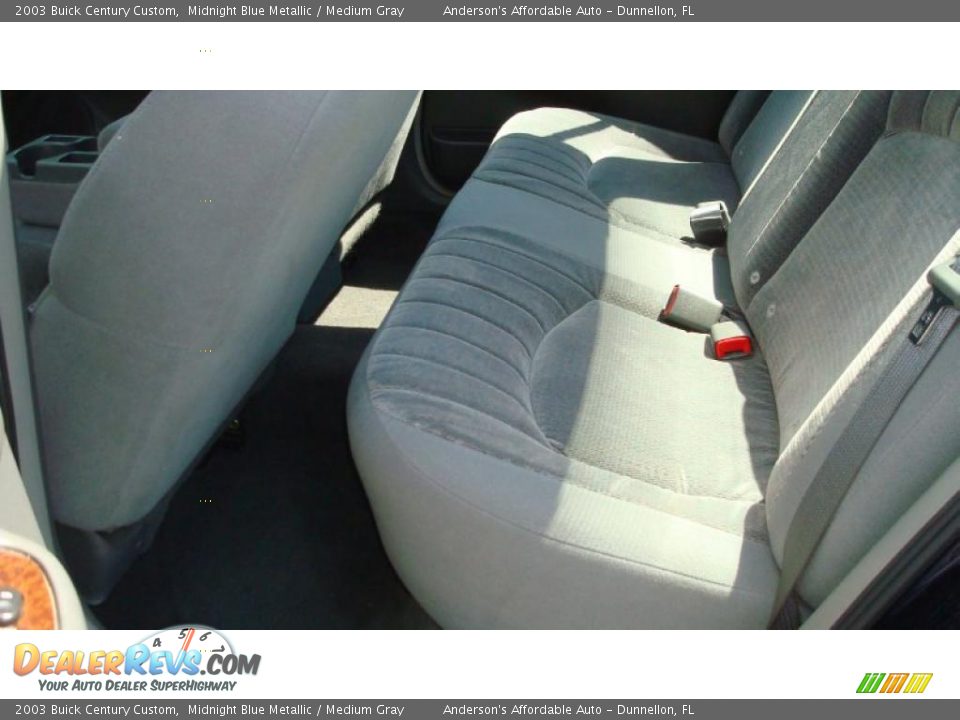 2003 Buick Century Custom Midnight Blue Metallic / Medium Gray Photo #14