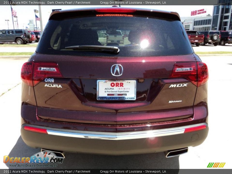 2011 Acura MDX Technology Dark Cherry Pearl / Parchment Photo #6