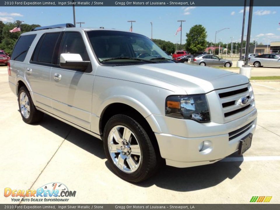 Ingot Silver Metallic 2010 Ford Expedition Limited Photo #2