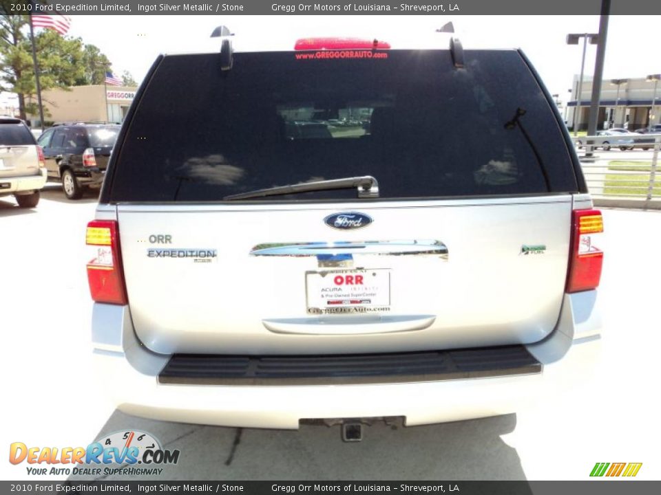 2010 Ford Expedition Limited Ingot Silver Metallic / Stone Photo #6