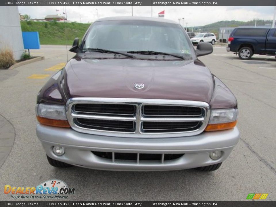 2004 Dodge Dakota SLT Club Cab 4x4 Deep Molten Red Pearl / Dark Slate Gray Photo #11