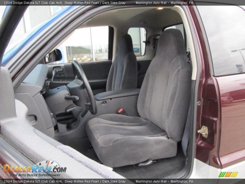 2004 Dodge Dakota SLT Club Cab 4x4 Deep Molten Red Pearl / Dark Slate Gray Photo #14