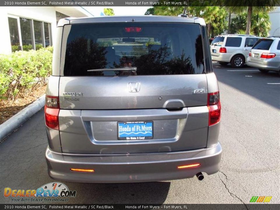 2010 Honda Element SC Polished Metal Metallic / SC Red/Black Photo #4